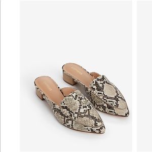 Express Snakeskin Slides